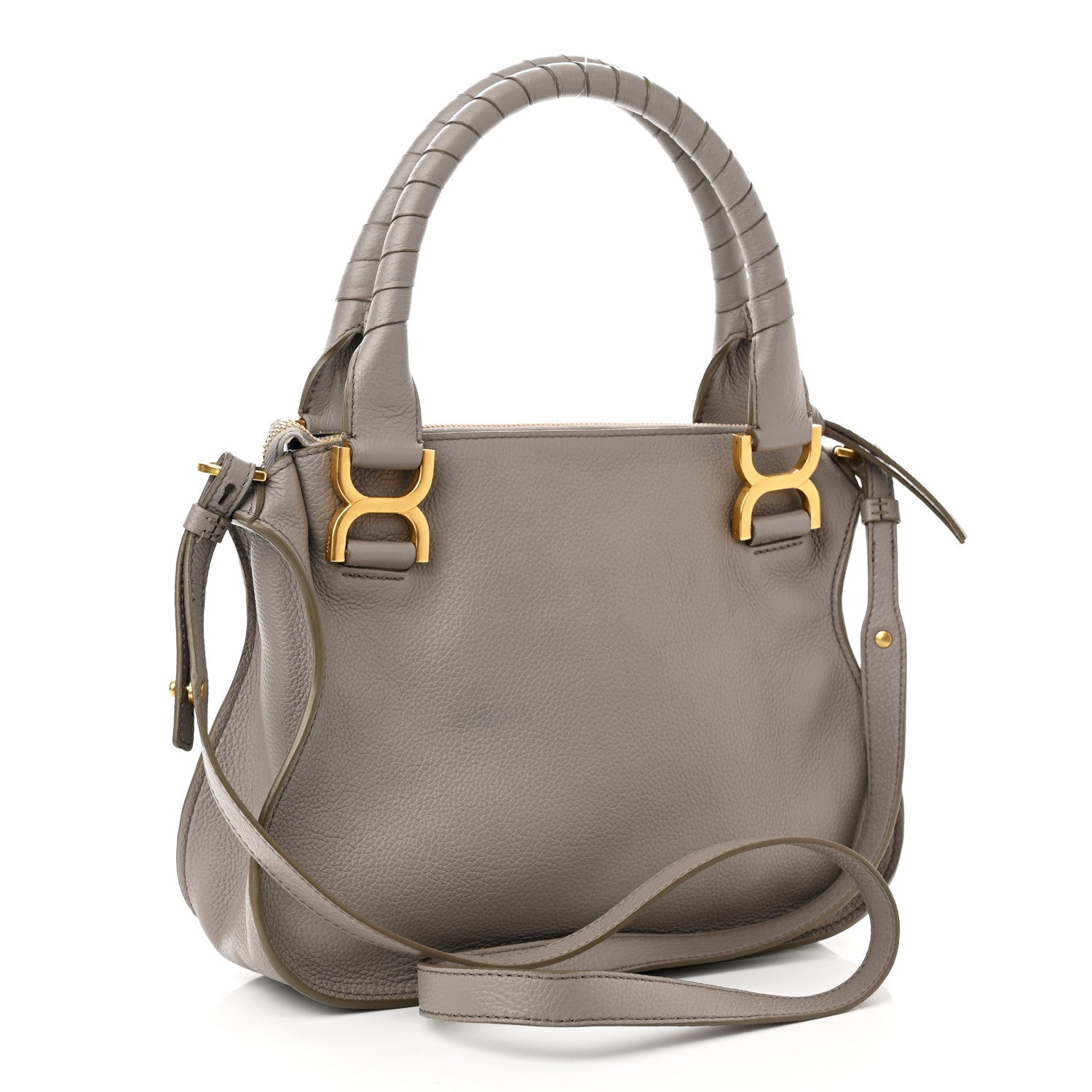 Chloe Calfskin Small Marcie Satchel Cashmere Grey 3 of 10