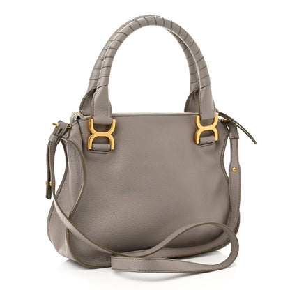 Chloe Calfskin Small Marcie Satchel Cashmere Grey 3 of 10