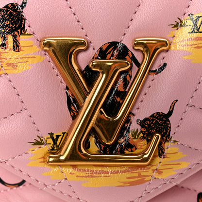 Louis Vuitton Calfskin Leopard Print New Wave Chain PM Light Pink 11 of 13