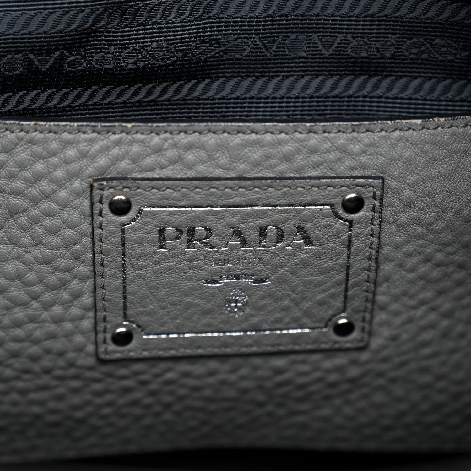 Prada Vitello Daino Tote Marmo 7 of 13