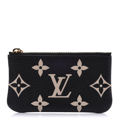 Louis Vuitton Empreinte Monogram Giant Key Pouch Black Beige 1 of 7