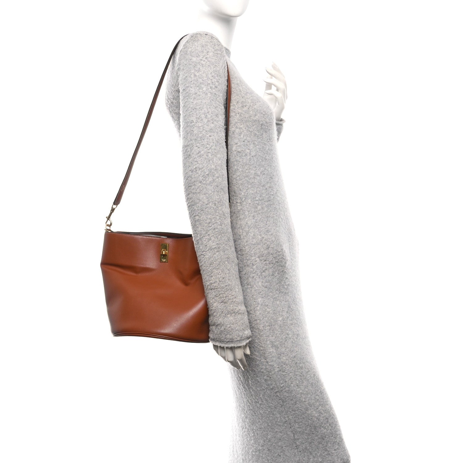 Celine Smooth Calfskin Bucket 16 Bag Tan 2 of 15
