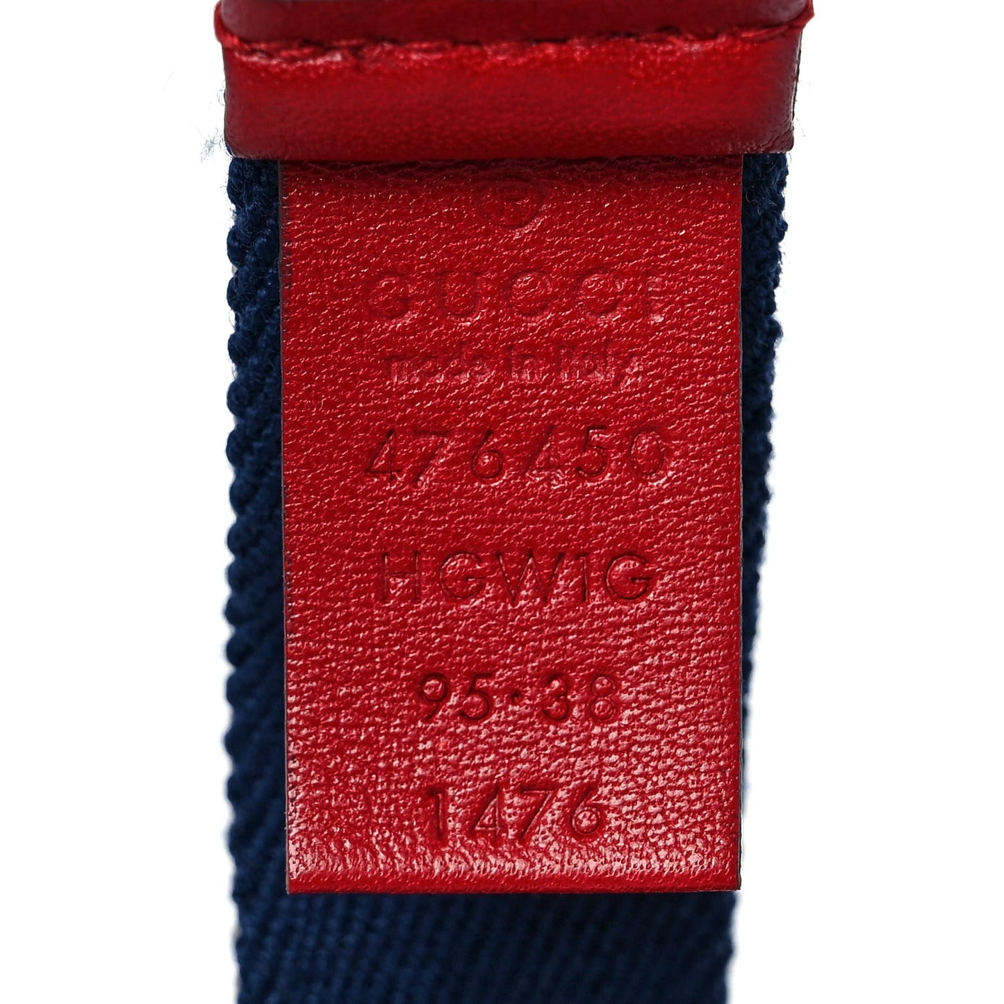 Canvas Sylvie Web Belt 95 38 Blue Red White