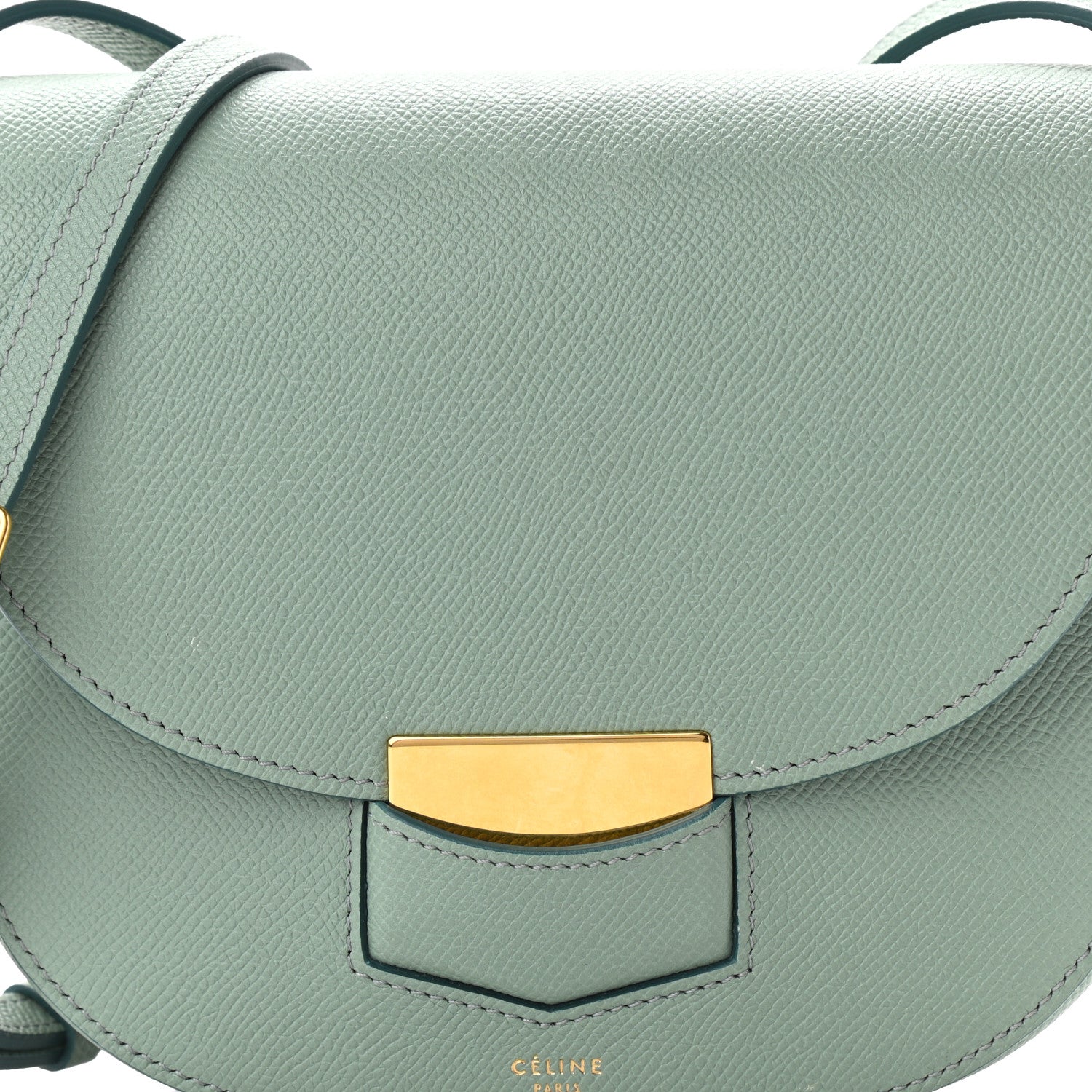 Celine Baby Grained Calfskin Small Trotteur Jade 7 of 12