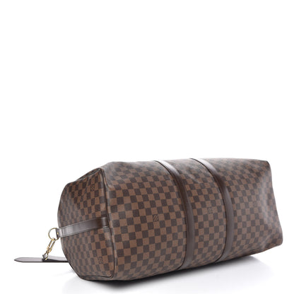Louis Vuitton Damier Ebene Keepall Bandouliere 55 5 of 8