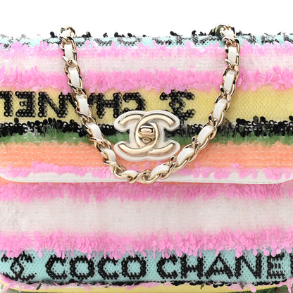 Chanel Sequin COCO Clutch With Chain Multicolor 9 of 12