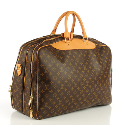 Louis Vuitton Monogram Alize 2 Compartment Luggage Travel Bag 3 of 7