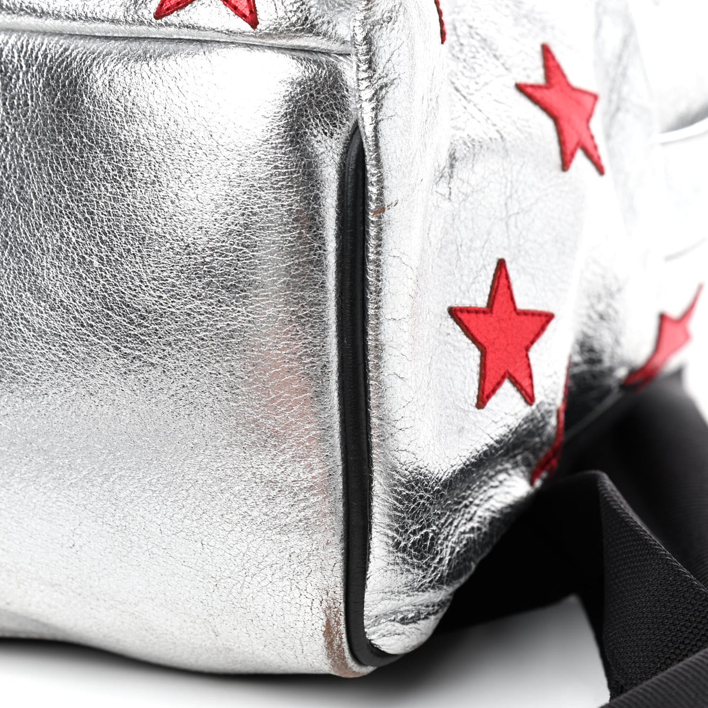 Metallic Buffalo Star Hunting Backpack Silver Red