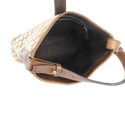 Gucci Monogram Piston Shoulder Bag Dark Brown 7 of 9