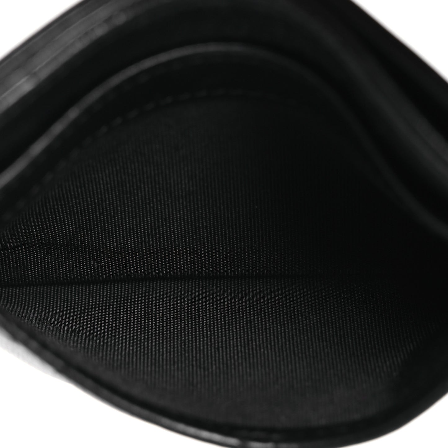 Lambskin Quilted Card Holder So Black