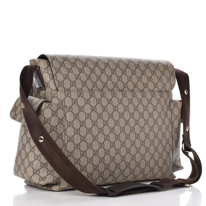 Gucci GG Plus Monogram Messenger Diaper Bag Dark Brown 4 of 14