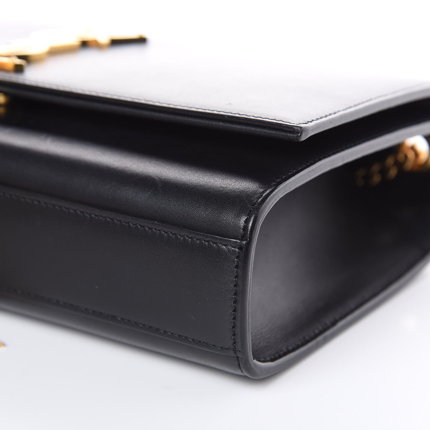 Saint Laurent Smooth Calfskin Medium Classic Monogram Kate Tassel Satchel Black 8 of 15