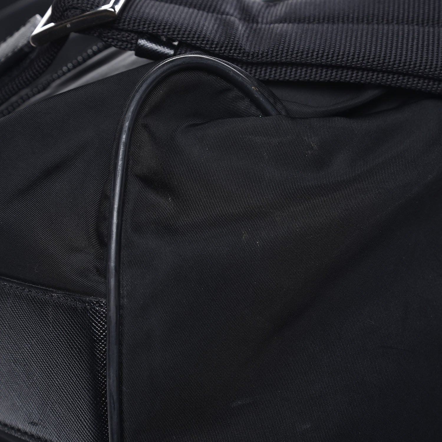 Prada Tessuto Nylon Saffiano Viaggio Carry On Travel Bag Black 12 of 17