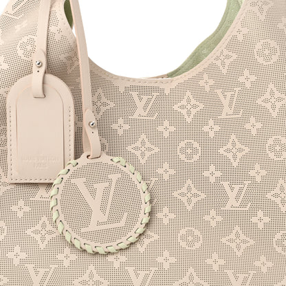 Louis Vuitton Reverse Mahina Carmel Hobo Quartz White 7 of 10