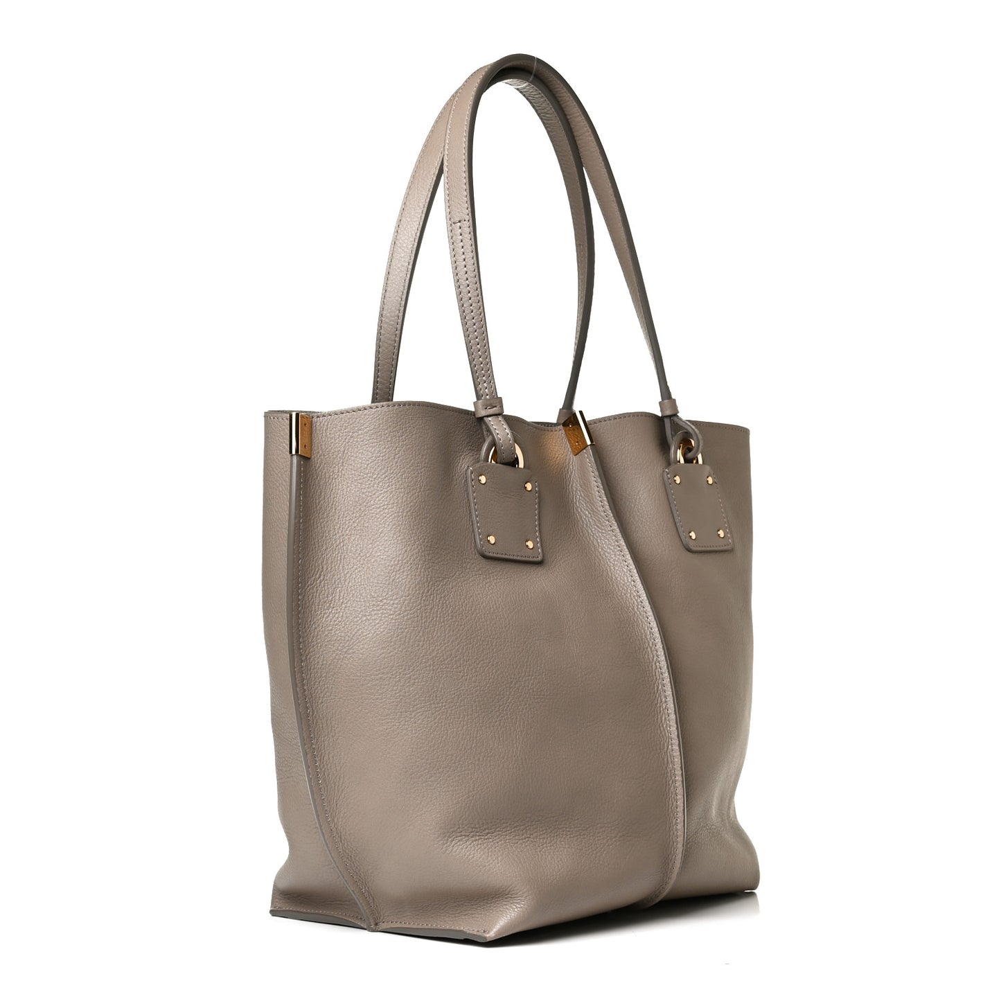 Smooth Calfskin Medium Vick Tote Motty Grey