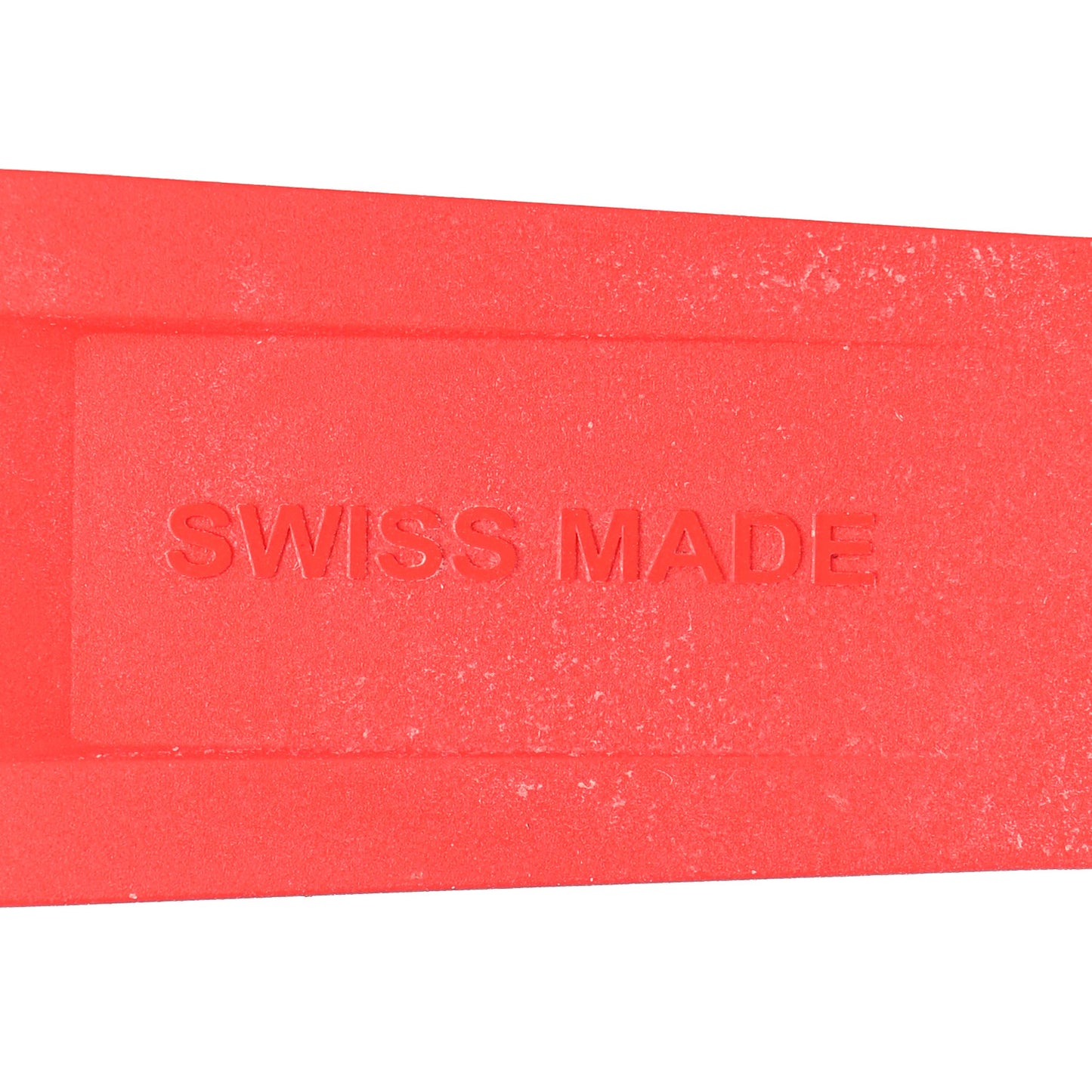 Rubber Monogram Tambour 10mm Watch Strap Red