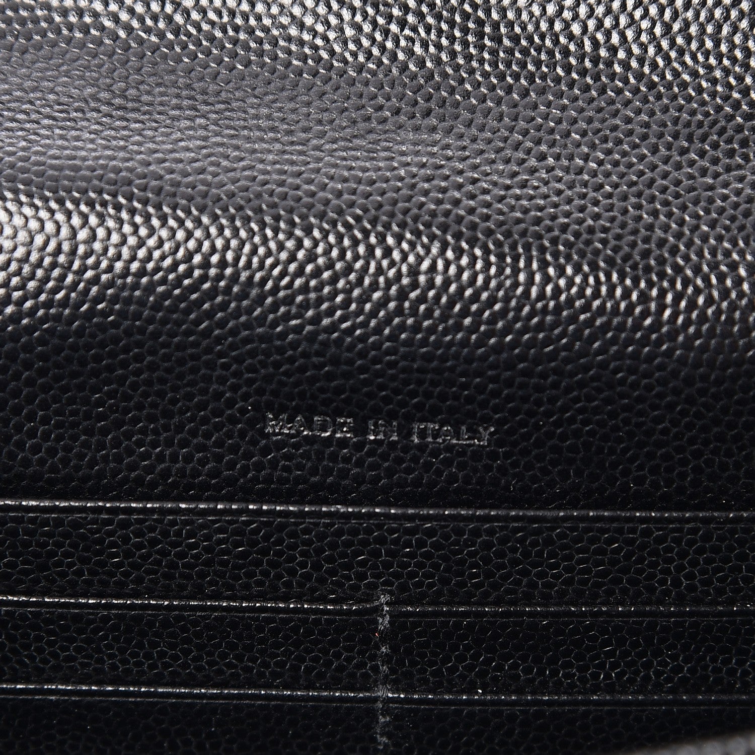 Saint Laurent Grain De Poudre Matelasse Chevron Monogram Envelope Chain Wallet Black 7 of 8