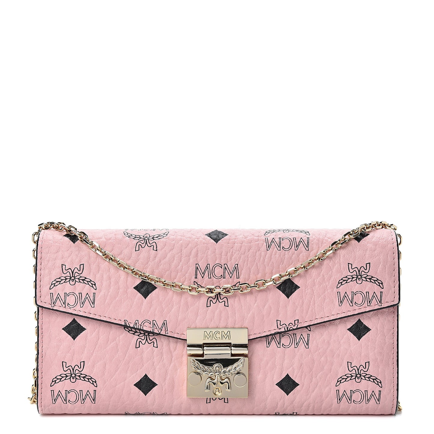 Visetos Large Patricia Wallet On Chain Soft Pink