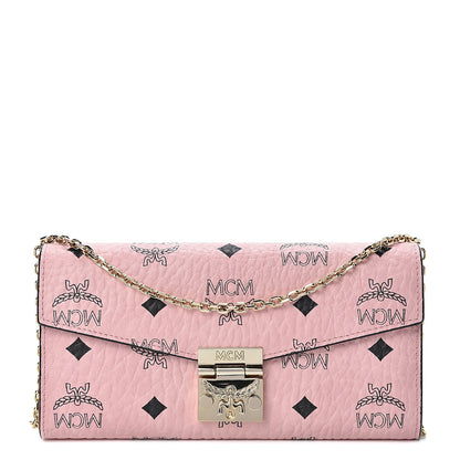 MCM Visetos Large Patricia Wallet On Chain Soft Pink 1 of 10