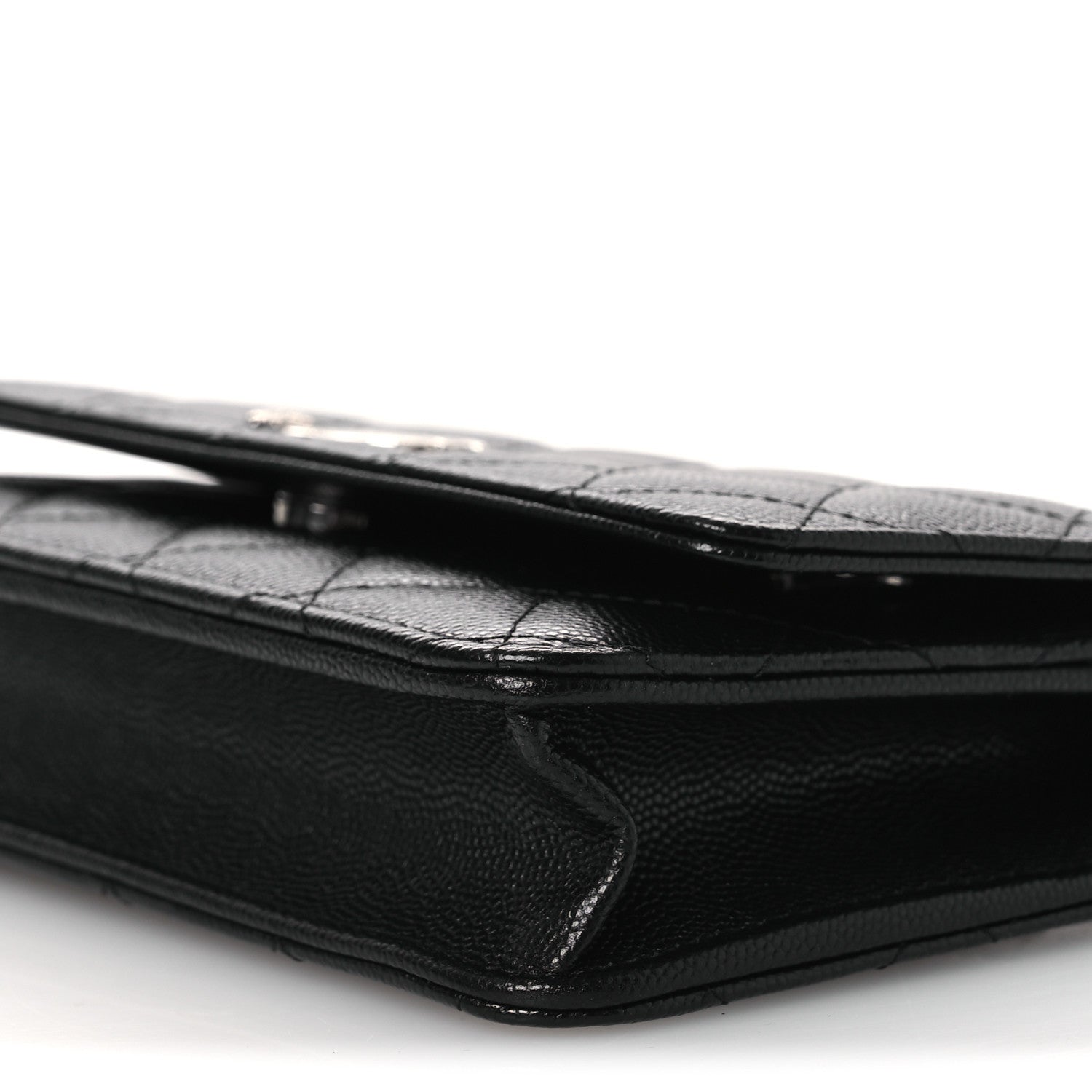 Chanel Caviar Quilted Crystal Star Wallet On Chain Black 11 of 14