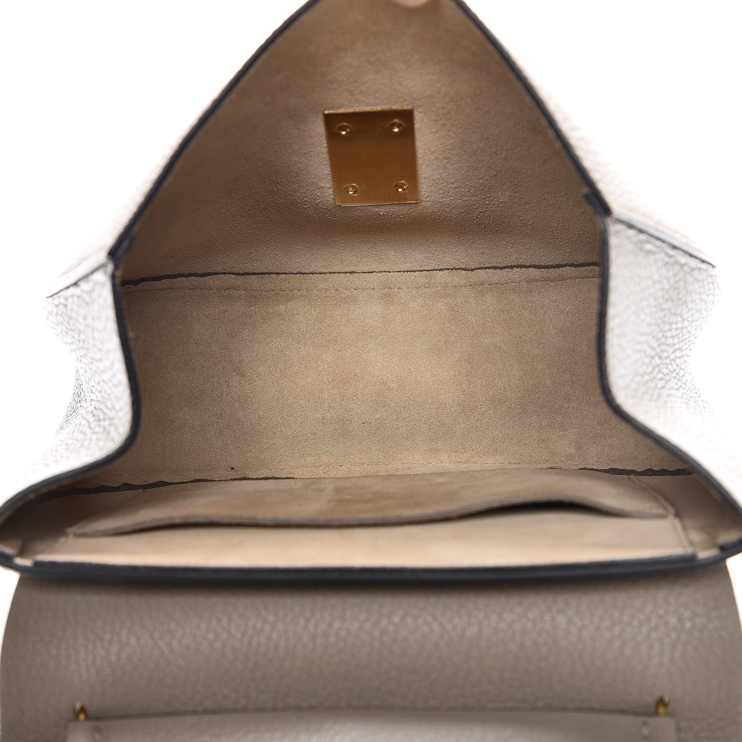 Grained Lambskin Drew Shoulder Bag Motty Grey