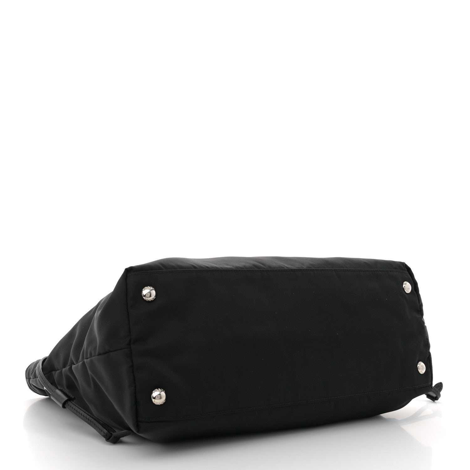 Prada Tessuto Nylon Saffiano Shopping Tote Black 4 of 10