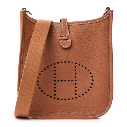 Hermes Taurillon Clemence Evelyne TPM Gold 1 of 11