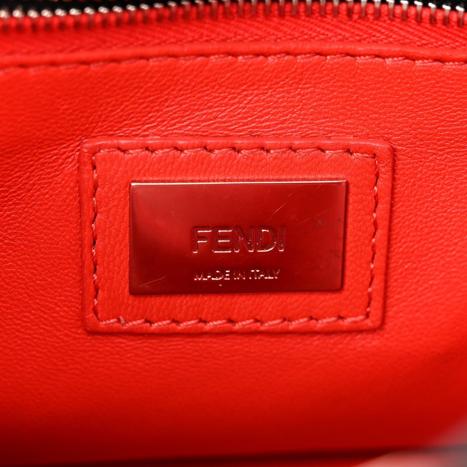 Fendi Nappa Karung Monster Eyes Mini Peekaboo Iconic Satchel Black Papavero 8 of 13