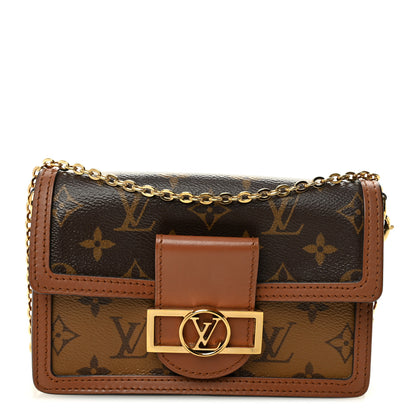 Louis Vuitton Reverse Monogram Dauphine Chain Wallet 1 of 9