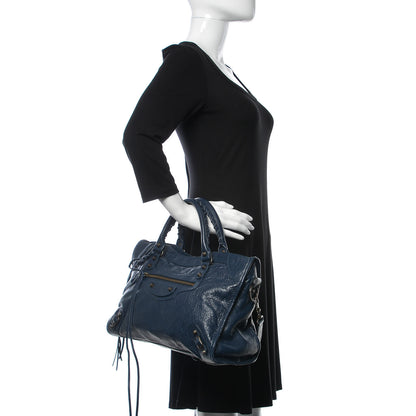 Balenciaga Agneau Classic Hardware City Bleu Obscur 3 of 10