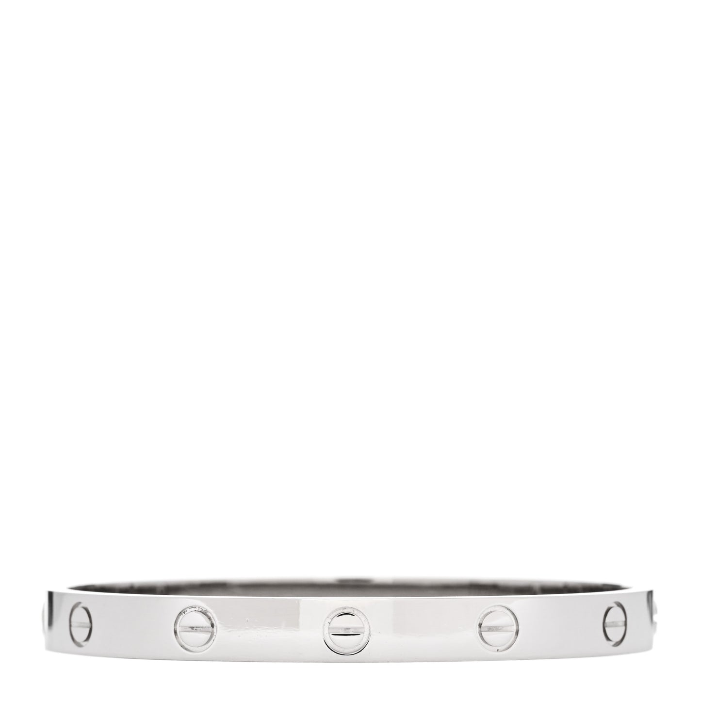 18K White Gold LOVE Bracelet 17