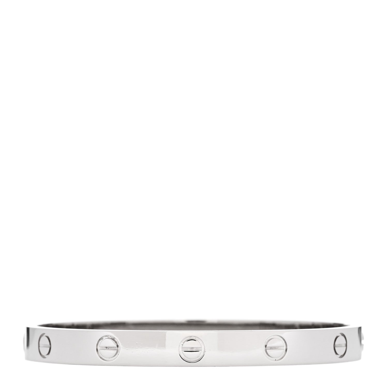 Cartier 18K White Gold LOVE Bracelet 17 1 of 4