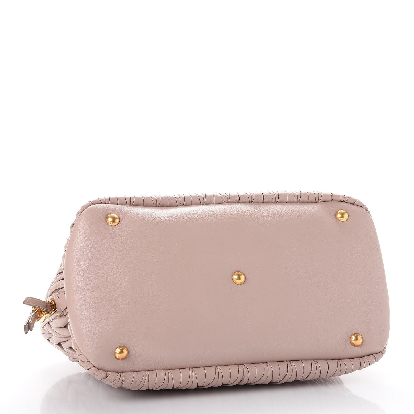Nappa Matelasse Bauletto Top Handle Cammeo
