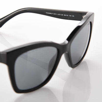 Chanel CC Butterfly Signature Sunglasses 5313 Black 5 of 7