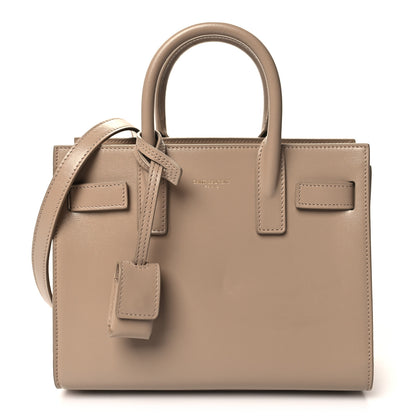 Saint Laurent Calfskin Nano Sac De Jour Beige 1 of 10