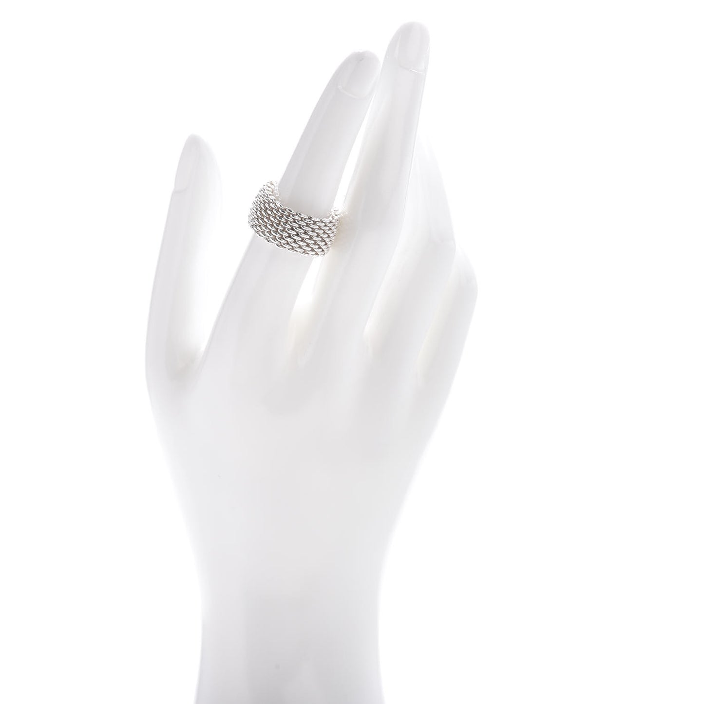 Sterling Silver Somerset Mesh Ring 53 6.25