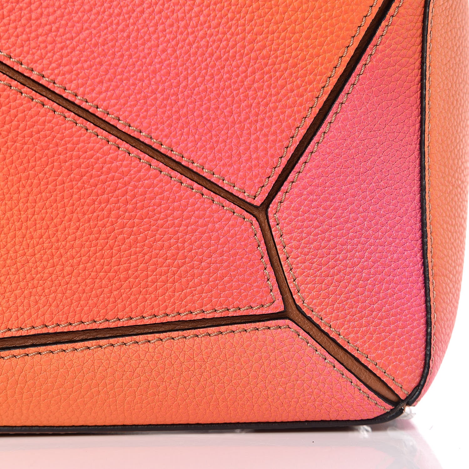 Loewe Calfskin Medium Puzzle Bag Orange Sunset 7 of 10