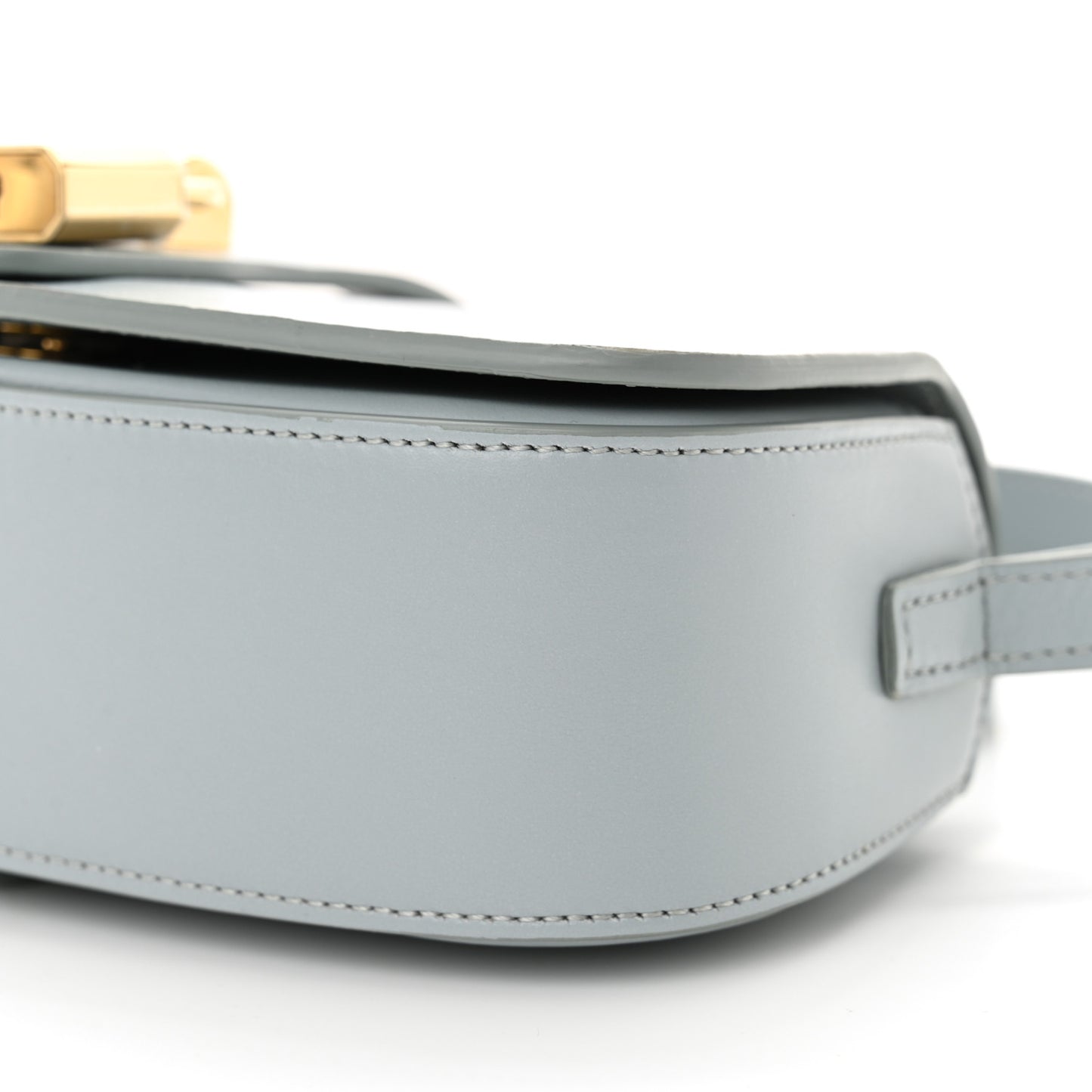 Smooth Calfskin Tabou Clutch On Strap Ice Blue