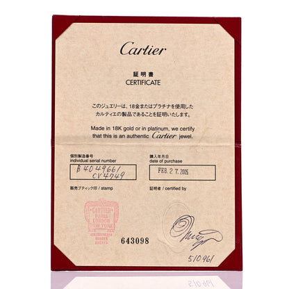Cartier 18K White Gold 4mm LOVE Wedding Band Ring 61 9.5 5 of 5