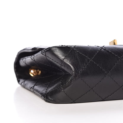 Chanel Aged Calfskin Quilted 2.55 Reissue Mini Flap Black 8 of 11