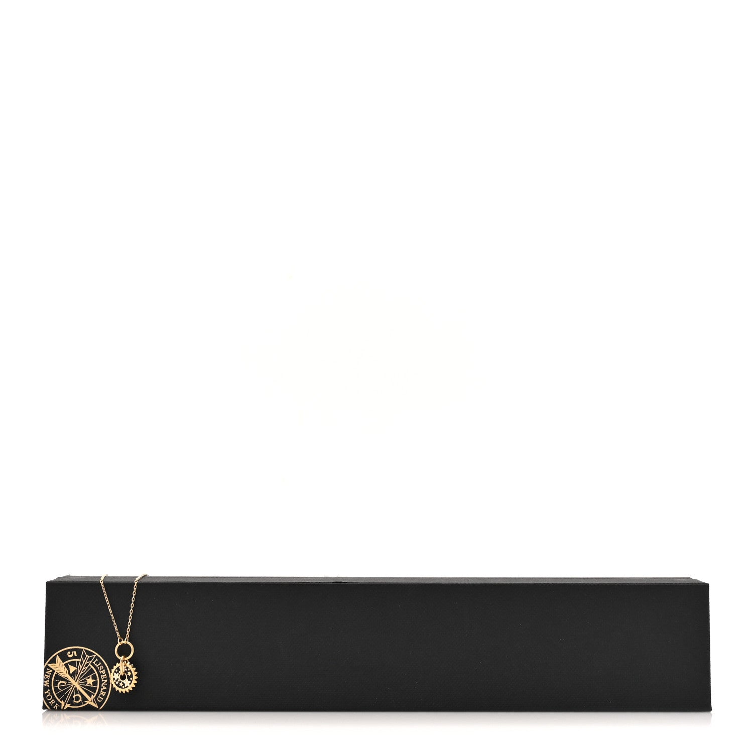 Foundrae 18K Yellow Gold Enamel Petite Champleve Resilience Necklace Black White 6 of 6