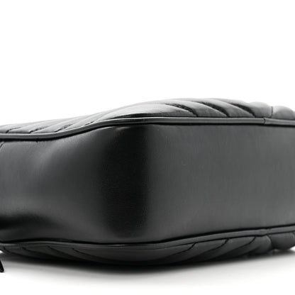 Saint Laurent Calfskin Matelasse Monogram Lou Camera Bag Black 9 of 14