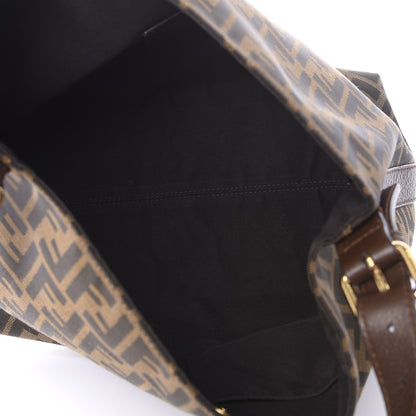 Fendi Zucca Vitello Artic Small Hobo Tobacco Castagna 4 of 10