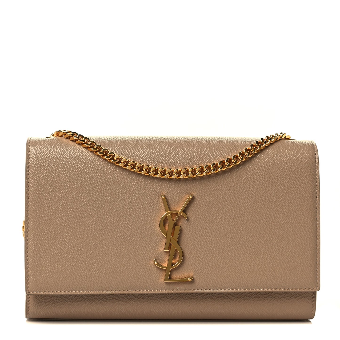 Grain De Poudre Medium Monogram Kate Satchel Dark Beige