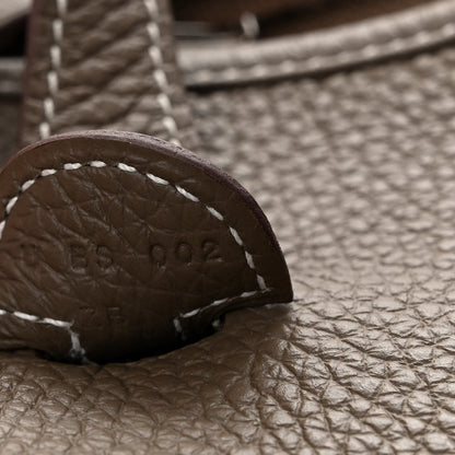 Hermes Taurillon Clemence Evelyne III PM Etoupe 7 of 11