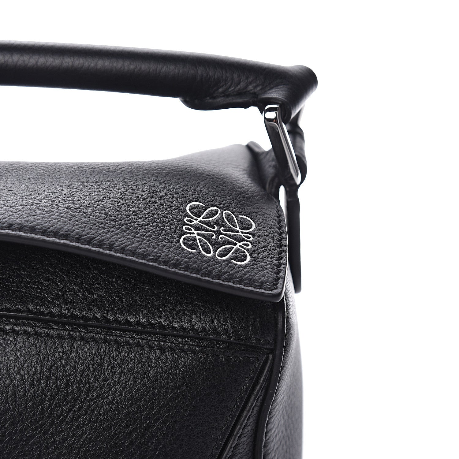 Loewe Calfskin Small Puzzle Bag Black 7 of 9