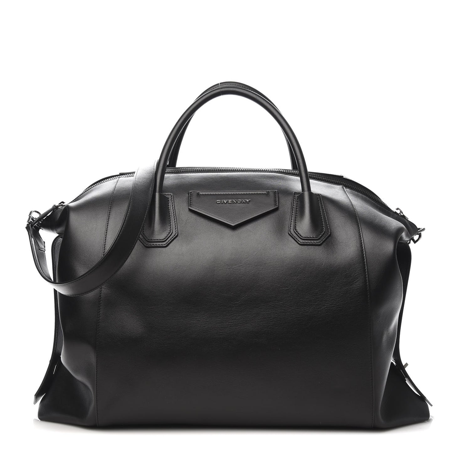 Smooth Calfskin Large Soft Antigona Black