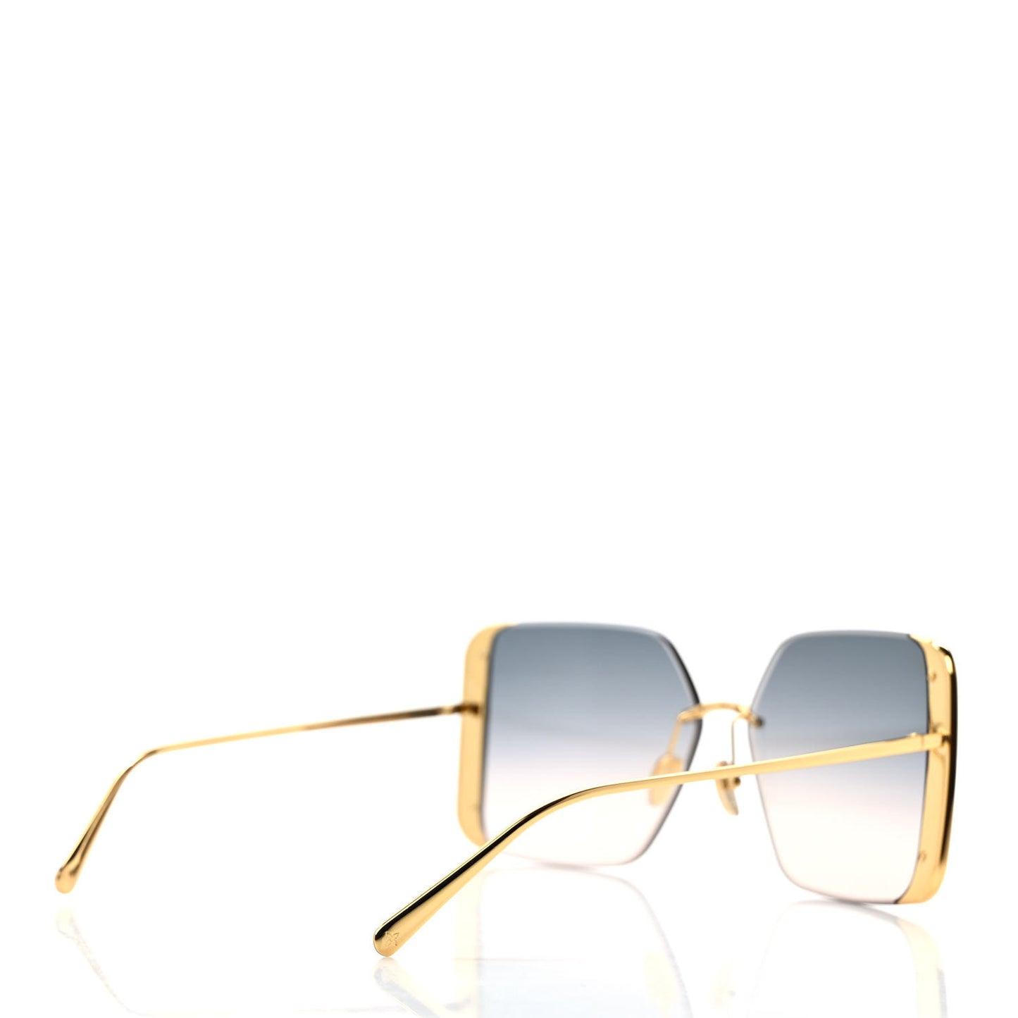 Metal LV Moon Square Sunglasses Z1994U Gold