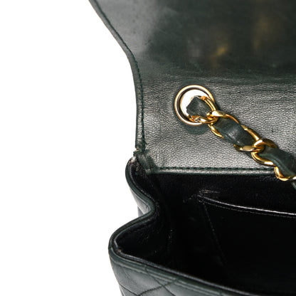 Chanel Lambskin Quilted Small Single Flap Green 7 of 13