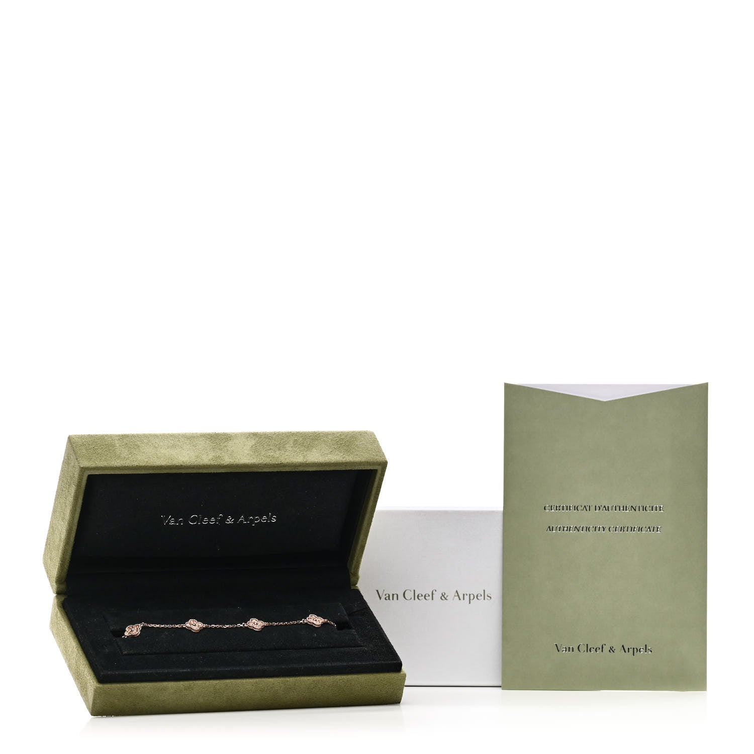 Van Cleef & Arpels 18K Rose Gold 6 Motifs Sweet Alhambra Bracelet 5 of 5